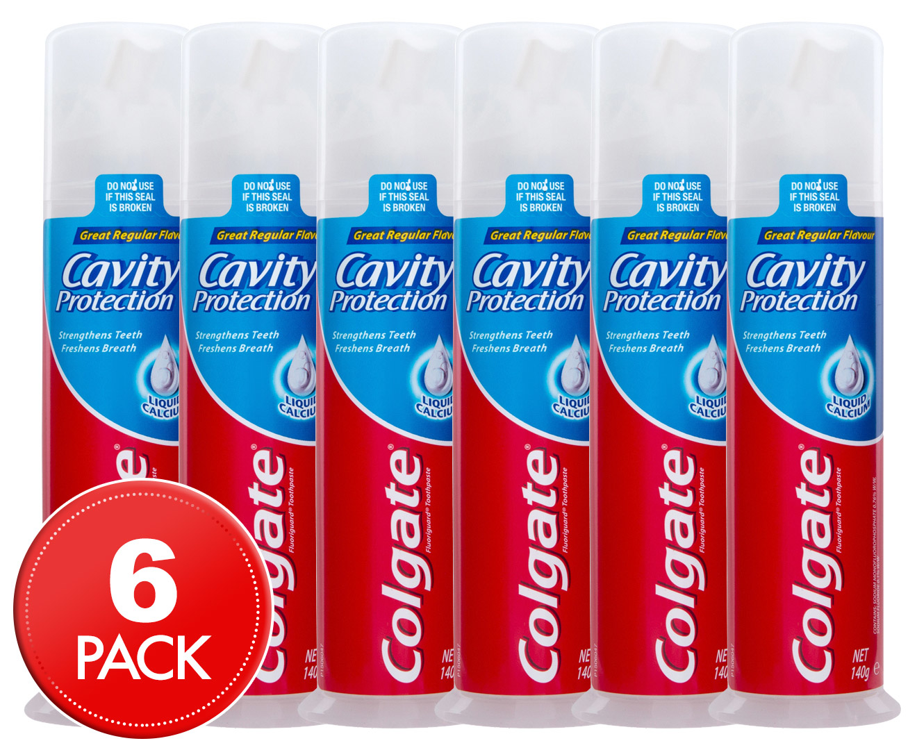 6 x Colgate Cavity Protection Toothpaste Pump 140g Catch.co.nz