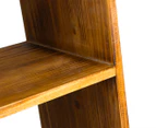 Three-Division Wooden Box Shelf Unit - Natural