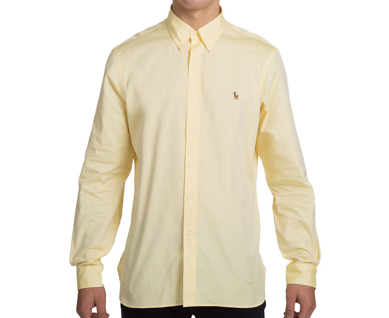 Polo Ralph Lauren Men's Dress Shirt - BSR Yellow | Catch.com.au