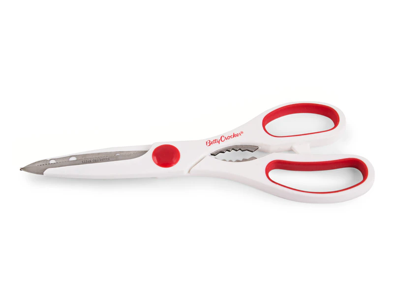Betty Crocker Kitchen Scissors - Red/White