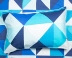 Bianca Cruze Single Bed Quilt Cover Set - Blue