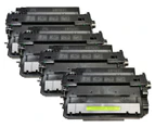 CE255X #55X Compatible Laser Toner Cartridges For HP Printers - Black 4-Pack