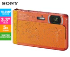 Sony DSCTX30D 18.2MP CyberShot Digital Camera - Orange