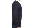 Ben Sherman Men's Plain V-Neck Knit Sweater - Navy