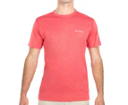 Columbia Men's Accelerwick Short Sleeve Knit Shirt - Bright Red