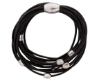 Skagen Sofie Leather Bracelet - Black
