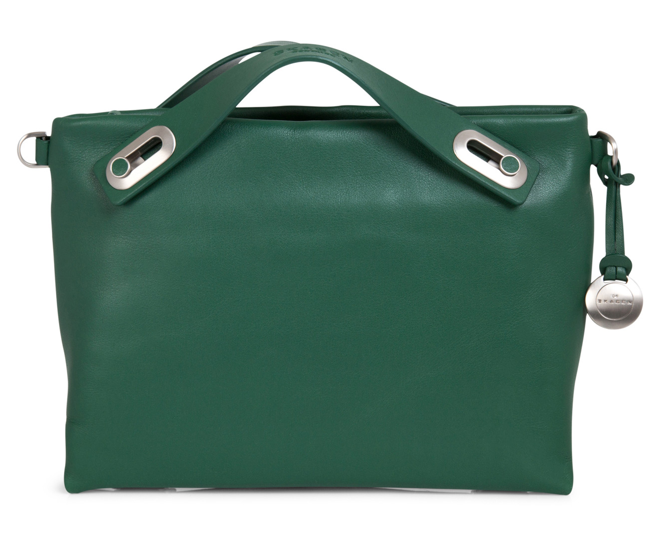 Skagen Mikkeline Leather Mini Satchel Fir Green M tch