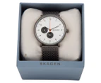 Skagen Men's 40mm Hald Stainless Steel Mesh Watch - Grey