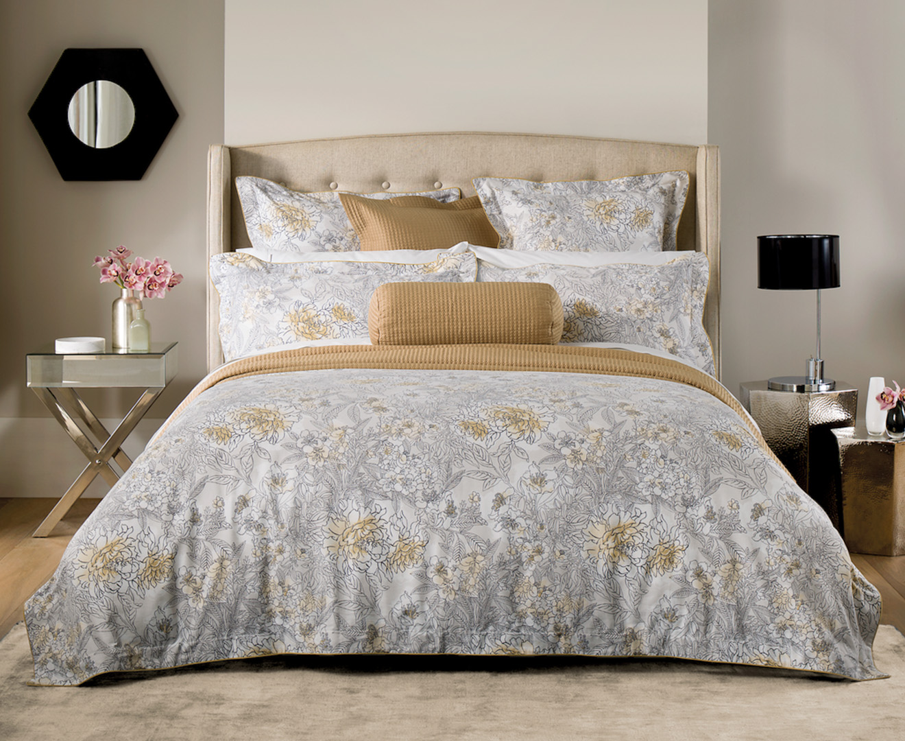 Sheridan Flourish Super King Bed Standard Quilt Cover Set & Fitted ...