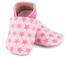 Clarks Baby Sleep Leather Shoe - Pink Leather