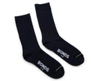 Bonds Kids' Oxford Crew Sock 4-Pack - Navy