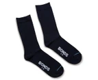 Bonds Kids' Oxford Crew Sock 4-Pack - Navy