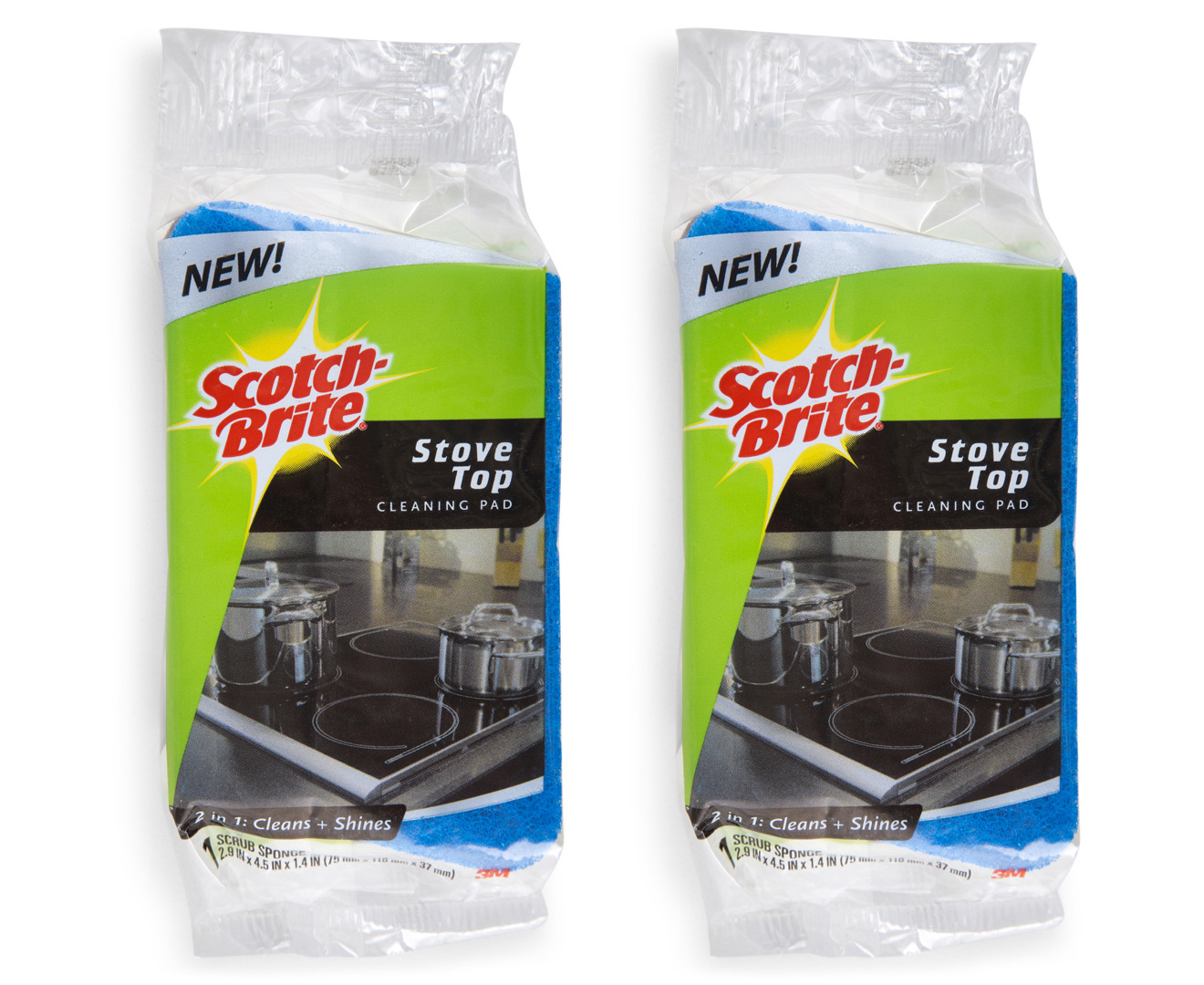 2 X 3m Scotch Brite Stove Top Cleaning Pad Au