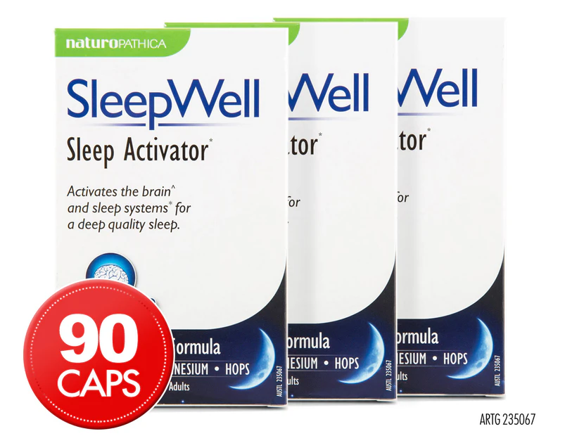 3 x Naturopathica SleepWell Sleep Activator 30 Caps