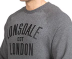 Lonsdale Men's Jackson Sweater - Coal Marle/Black