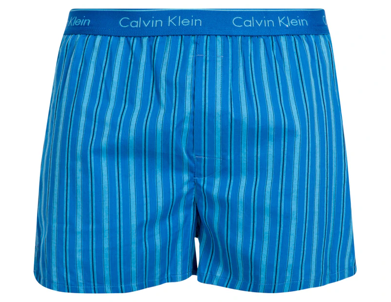 Calvin Klein Men's Classic Fit Boxer - Cameron Stripe/Blue Print