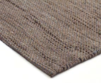 Handwoven Wool & Jute Flatweave 225x155cm Rug - Grey