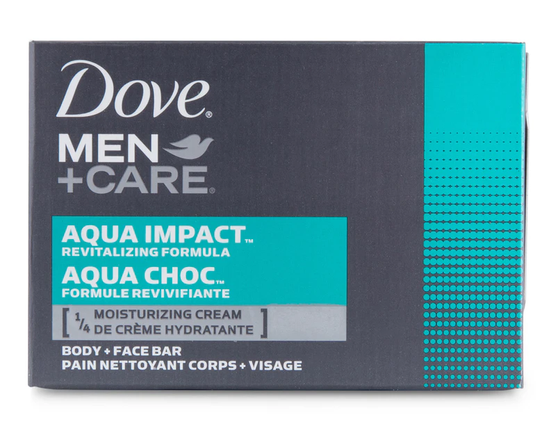 Dove Men's Aqua Impact Soap 4pk