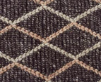 Handwoven Viscose & Wool 280x190cm Rug - Charcoal