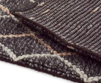 Handwoven Viscose & Wool 280x190cm Rug - Charcoal