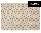 Handwoven Viscose & Wool 320x230cm Rug - Copper