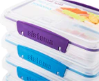 Sistema 350mL Small Split To Go Container 9-Pack - Blue/Pink/Green/Purple