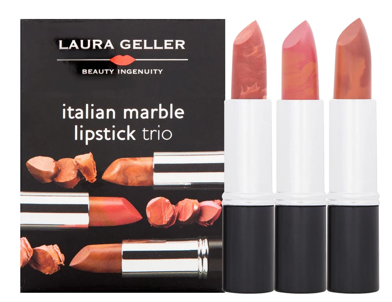 Laura Geller Italian Marble Lipstick Trio - Riviera/Dolce/Vista