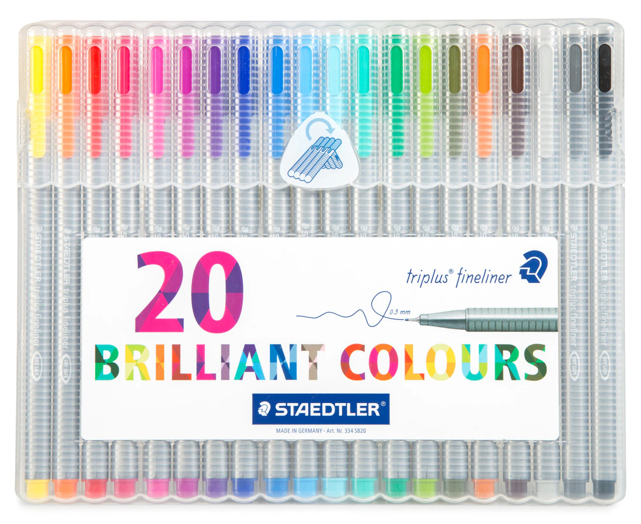 Staedtler Triplus Fineliner 0.3 mm Pens 36 Brilliant Colors Adult Coloring  Pens