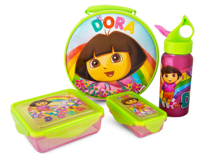 Zak! Dora the Explorer 4-Piece Lunch Set - Pink