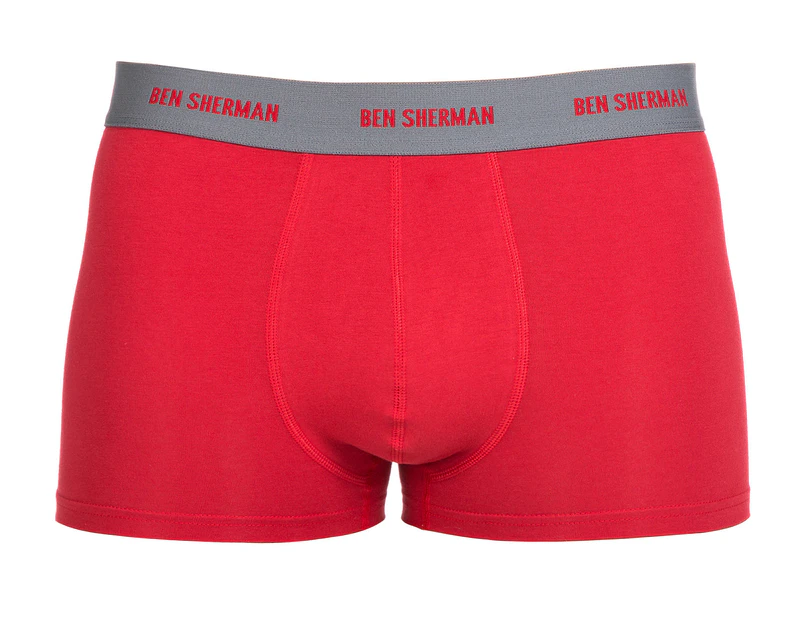 Ben Sherman Men's Plain Trunk - Dawn Red