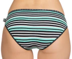 Bonds Women's Hipster Bikini 2-Pack - Black & Green Stripe/Purple