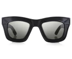 Dot Dash Women's Hacktavist Sunglasses - Black Satin/Grey