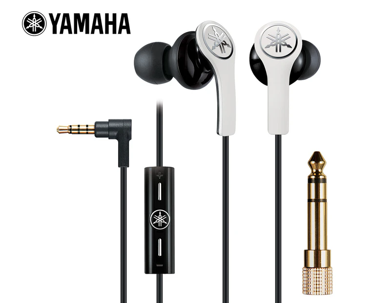 Yamaha Pro EPH-M100 In Ear 15mm Driver Headphones w/ Remote - White