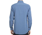 Ben Sherman Men's Mini Stripe Shirt - Navy Blazer