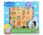 Peppa Pig 30Pc Alphabet & Puzzle Blocks