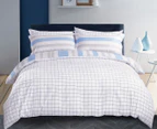 Gioia Casa Sky Queen Bed Quilt Cover Set - Blue/White