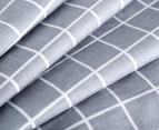 Gioia Casa Modern City 100% Cotton Reversible Quilt Cover Set - Grey/Mint