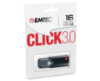 EMTEC B100 USB 3.0 16GB Flash Drive - Black/Grey