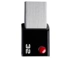 EMTEC Mobile & Go USB 3.0 2-in-1 32GB Flash Drive - Black/Steel 2