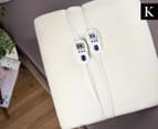 Sonar Premium King Bed Electric Blanket - White 1