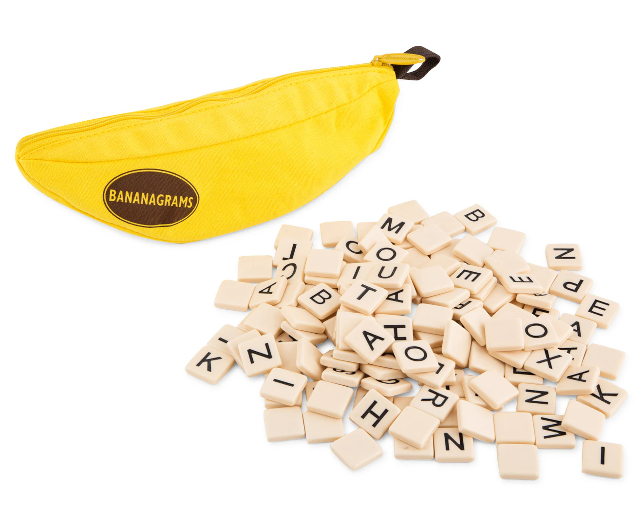 144pc Bananagrams Anagram Alphabet/Words/Letters Kids Spelling Family Board Game