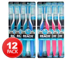 6 x Reach Fresh & Clean Toothbrush Soft 2pk