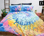 Retro Home Indah Double Bed Quilt Cover Set - Multi