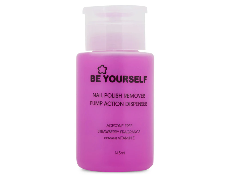Be Yourself Nail Polish Remover Pump Action Dispenser 145mL 