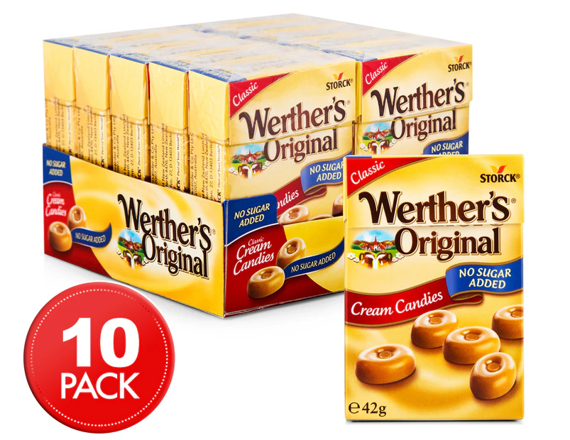 10 x Werther's Original Cream Candies 42g