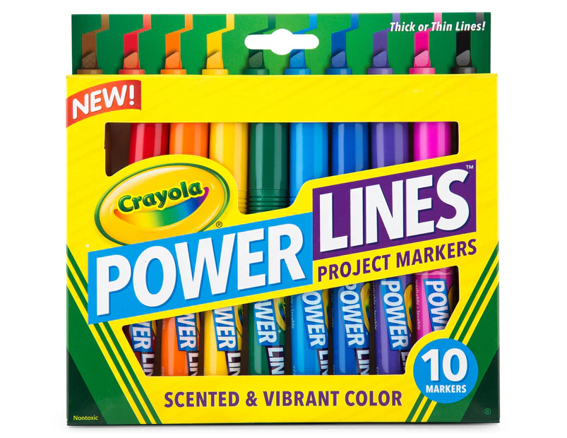 Crayola Power Lines Project Markers 10-Pack