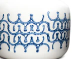 Blu Bianco 23x18cm Bowl Vase - White/Blue