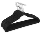 Honey Can Do Velvet Touch Suit Hanger 20-Pack - Black