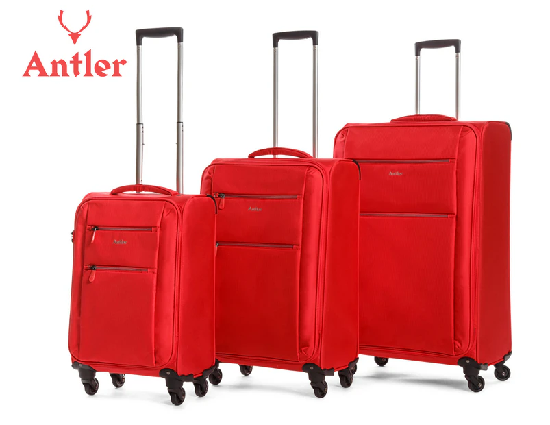 Antler Aeon 4W Rollercase 3-Piece Set - Red