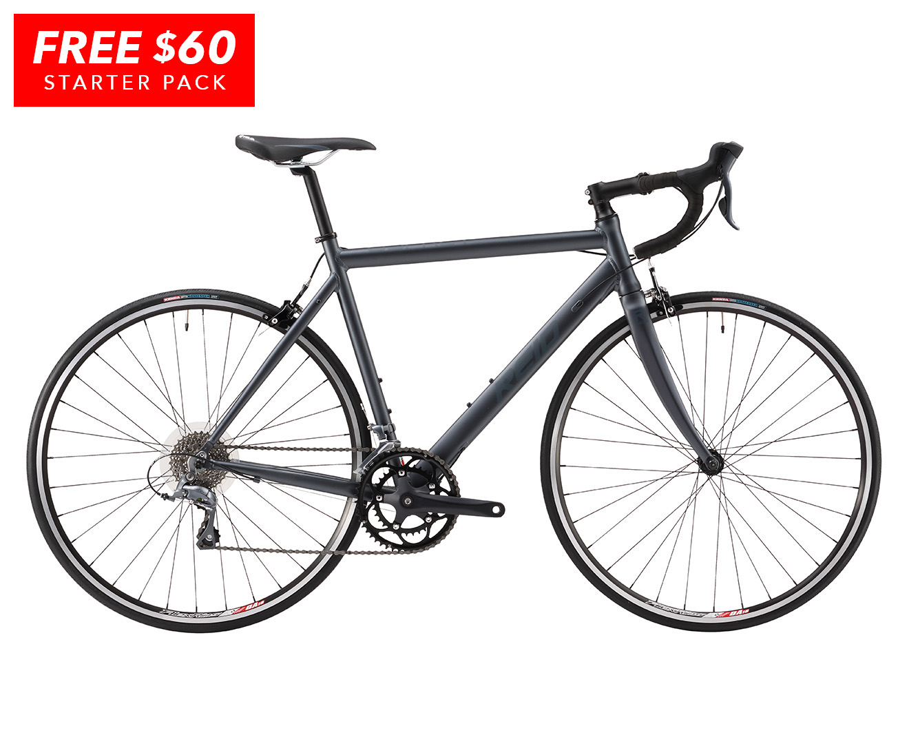 Reid Cycles 2016 Osprey Road Bike FREE Starter Pack Black